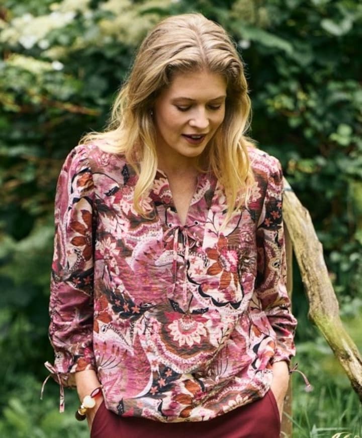 Dames blouse roze
