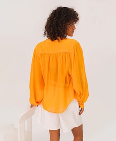 Dames blouse oranje