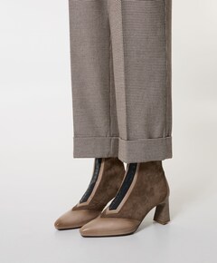 Atlanta dames enkellaarzen beige