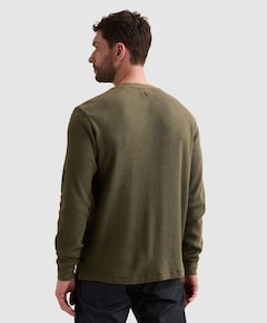 Heren longsleeve groen