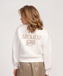 Meisjes sweater ecru