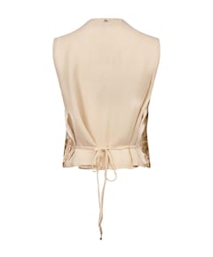 Dames gilet beige
