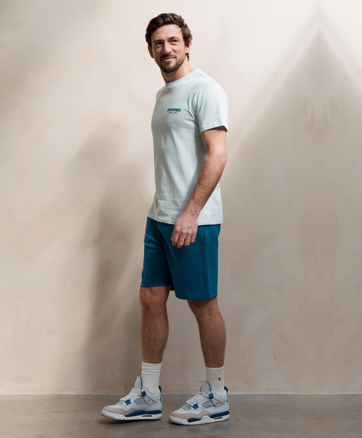 Heren T-shirt blauw