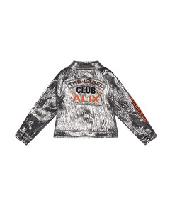 Meisjes blazer zilver