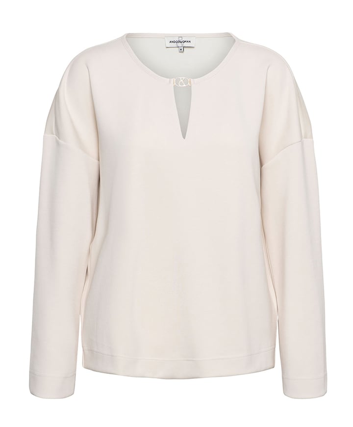 Dames top beige