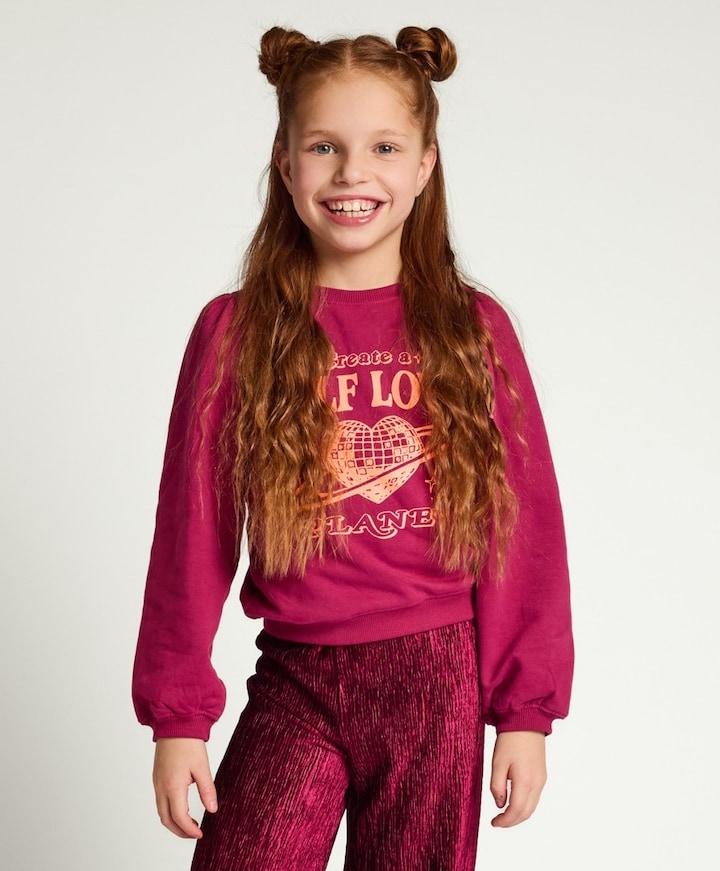 Meisjes sweater bordeaux