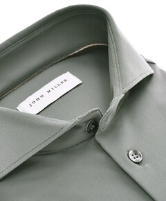 Heren overhemd lange mouw grijs