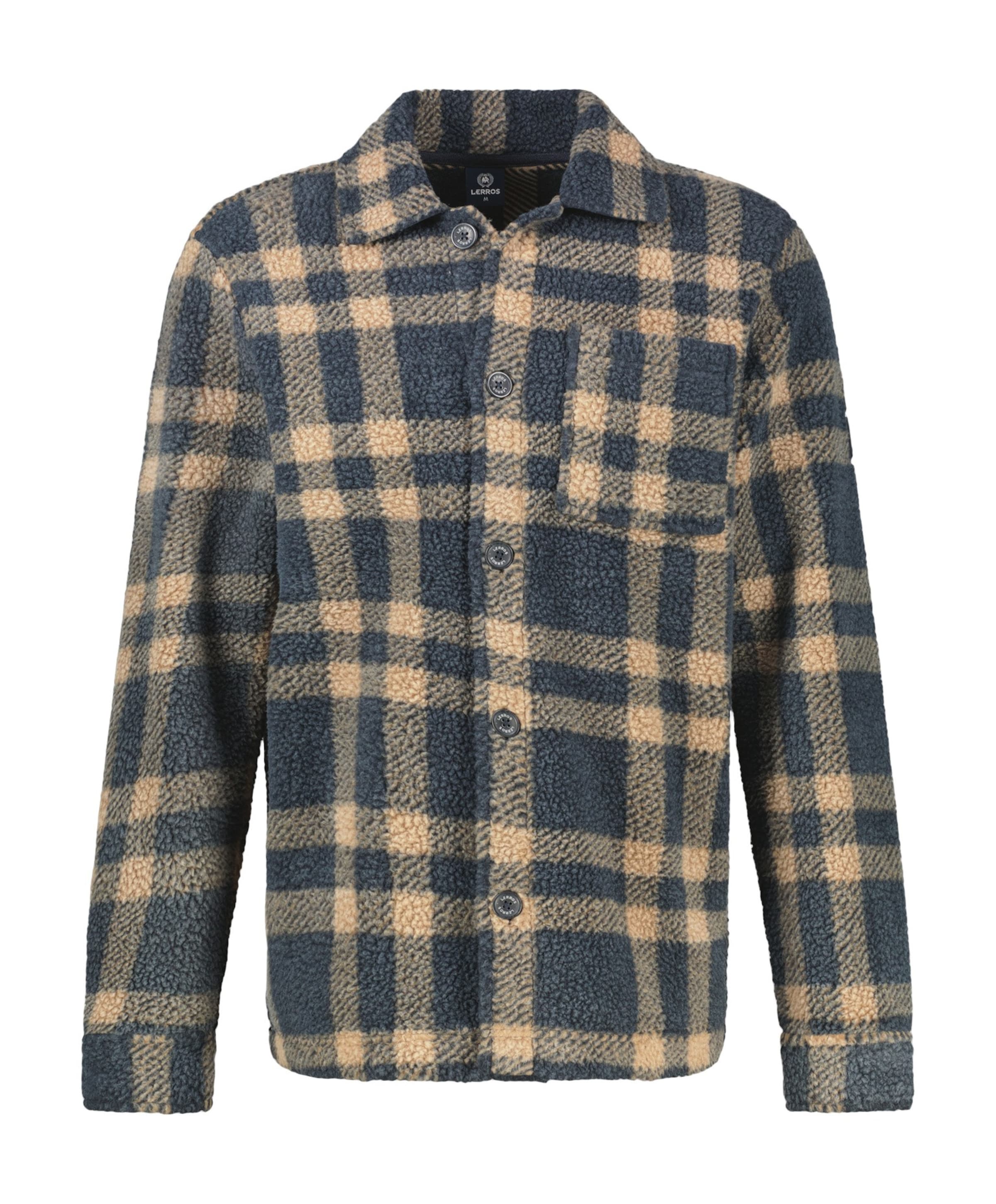 Heren overshirt blauw