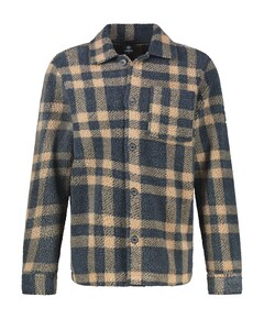 Heren overshirt blauw