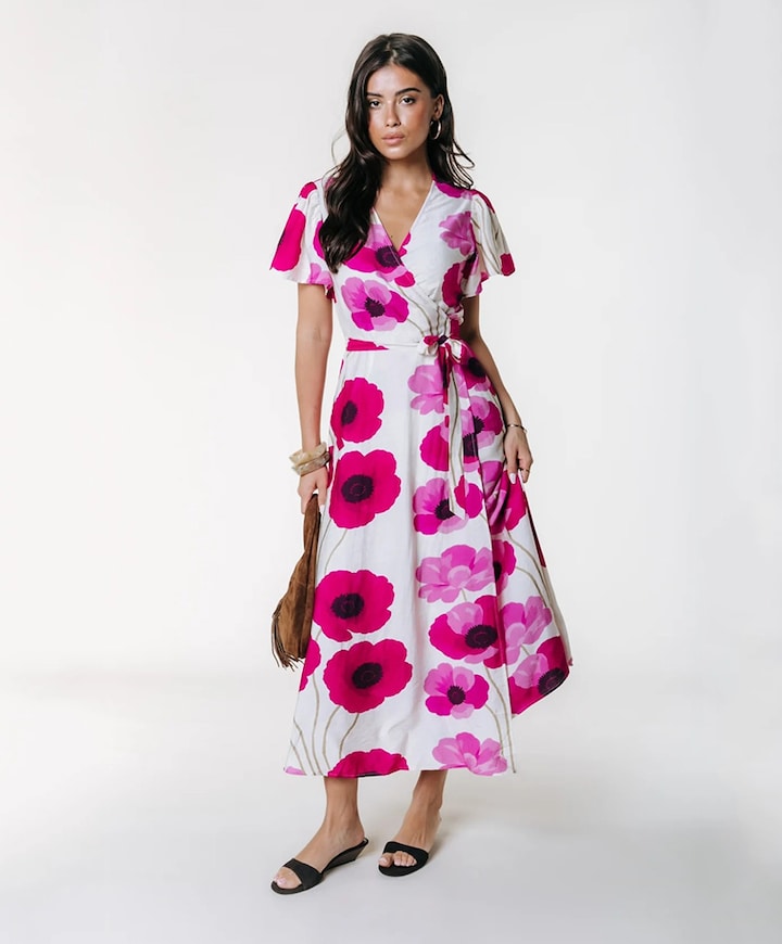 Dames jurk roze