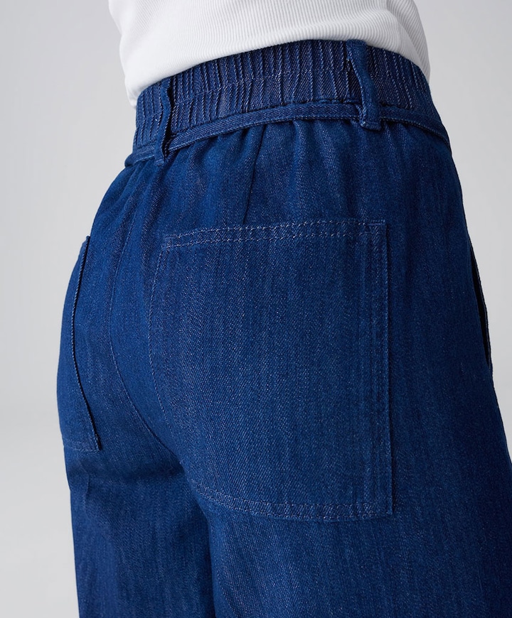 Meeri joy dames broek blauw