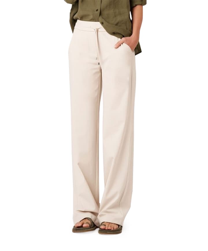 Jenny Wide Leg dames broek beige