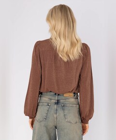 Dames blouse bruin