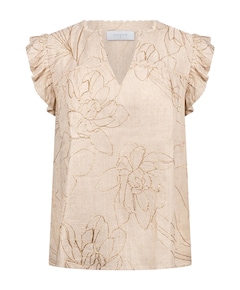 Dames top beige