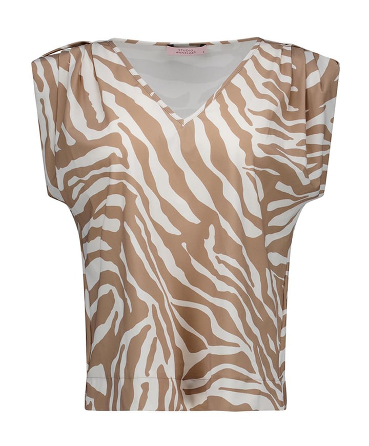 Dames top beige