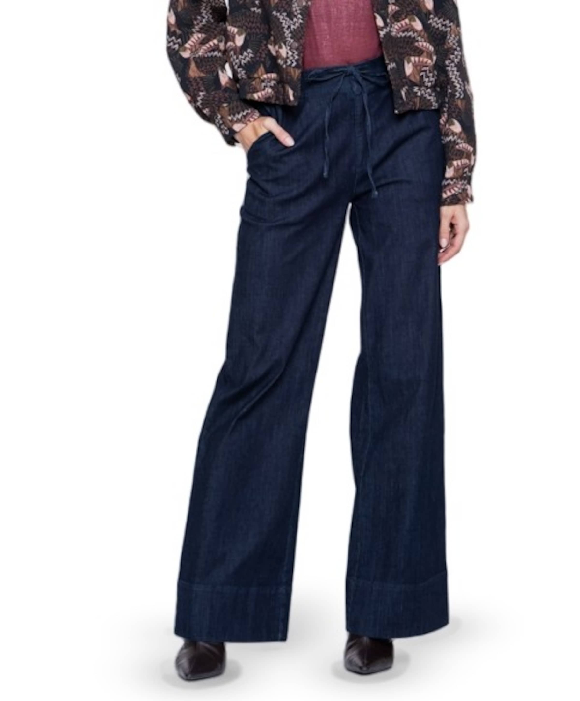 Wide dames jeans blauw