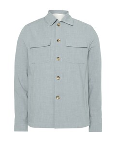 Heren overshirt grijs