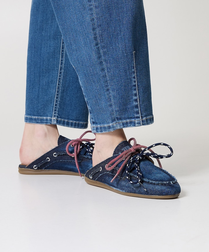 dames clogs blauw