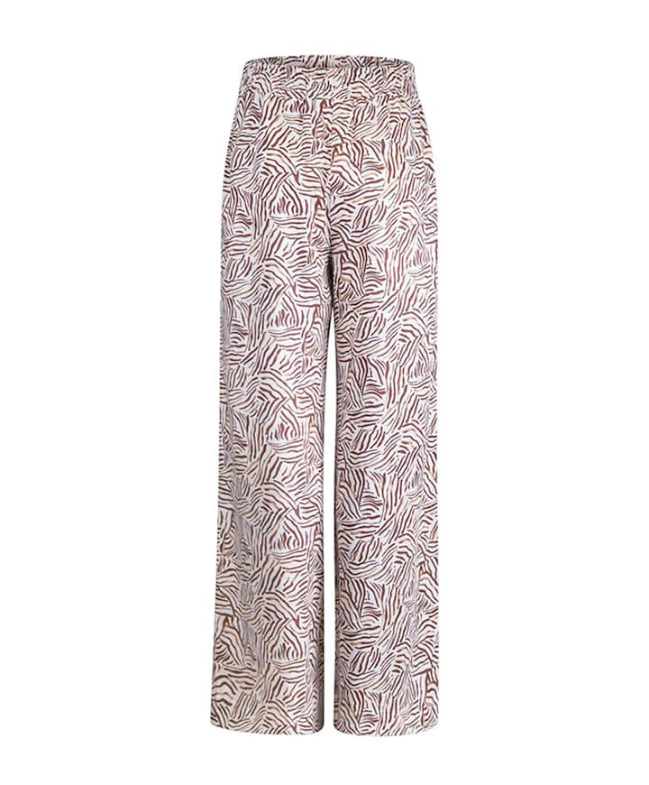 Print broek bruin