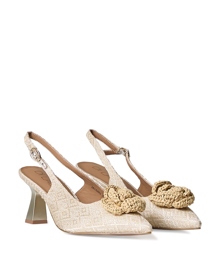 Denise dames slingbacks beige