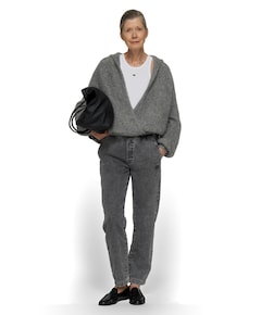 easy jog denim dames broek zwart