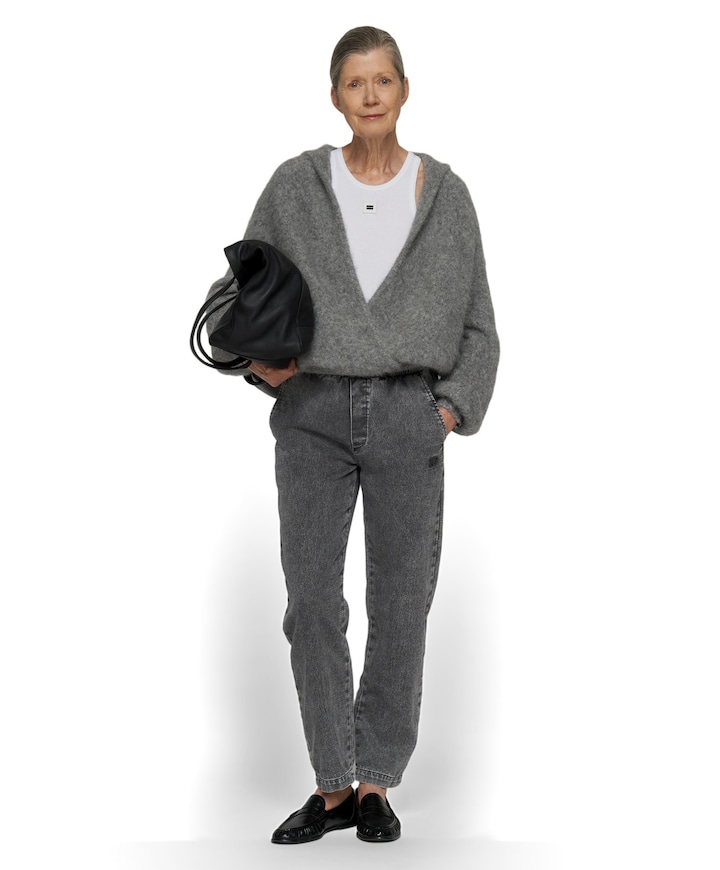easy jog denim dames broek zwart
