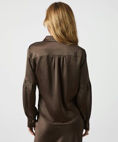 Dames blouse bruin