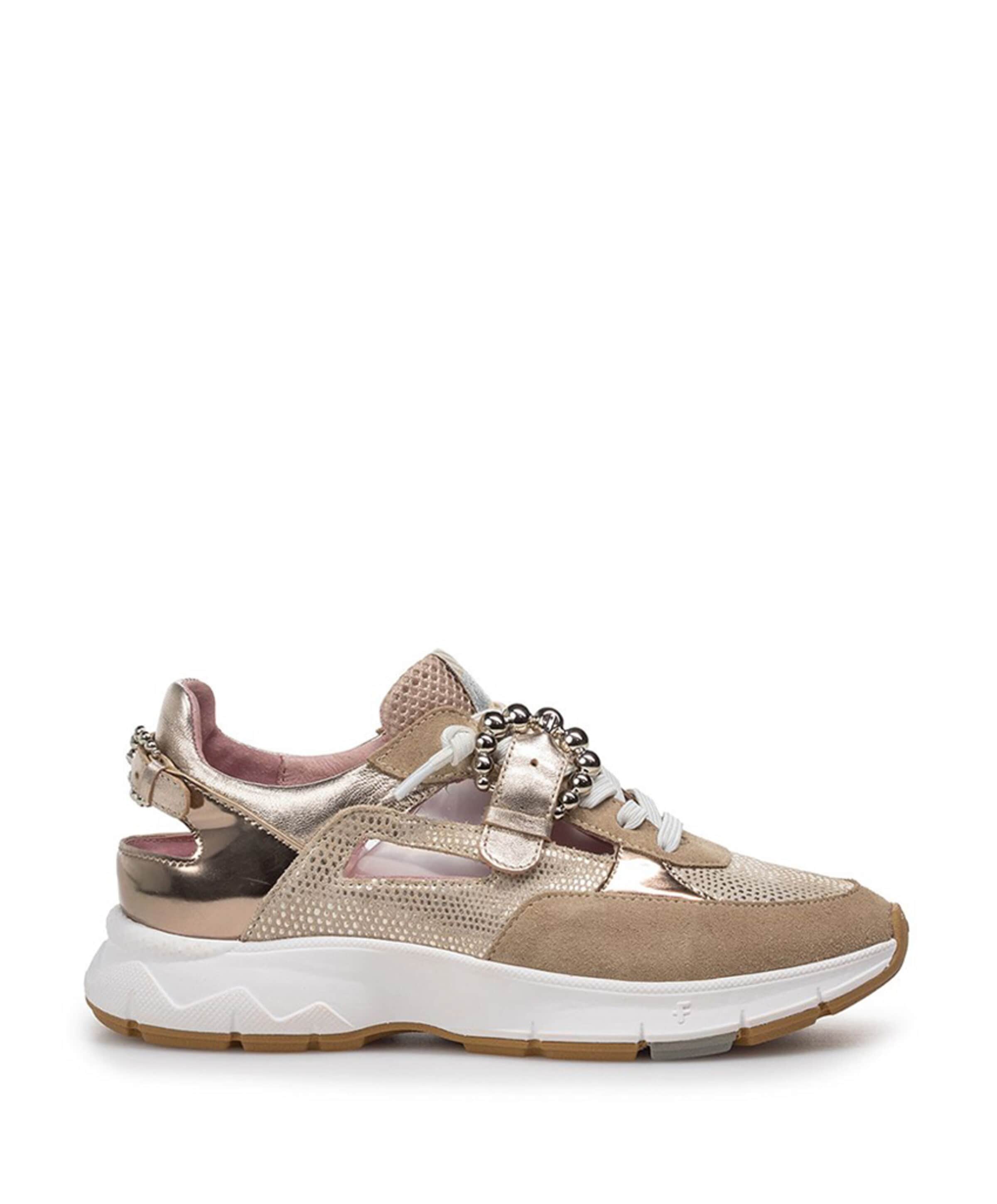 dames sneakers beige