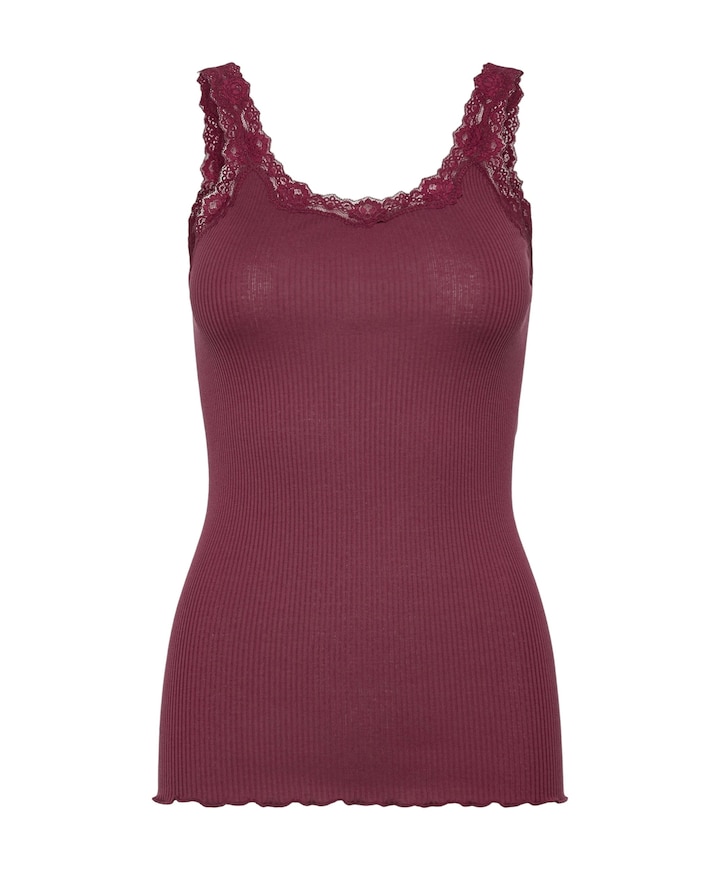 Dames top bordeaux