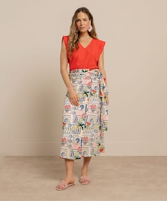 Dames rok multicolor
