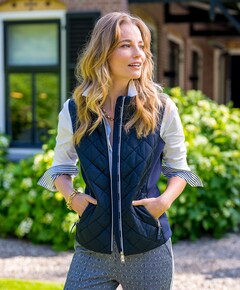 Dames bodywarmer blauw