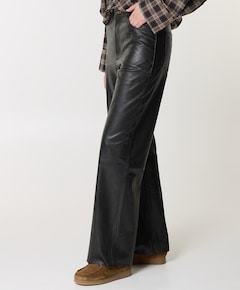 Tessy Leather dames broek zwart