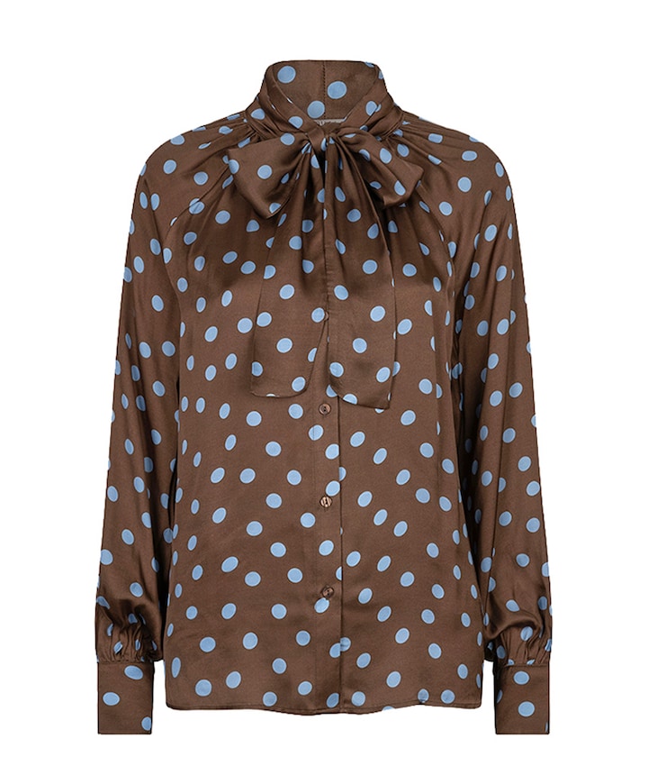 Dames blouse bruin