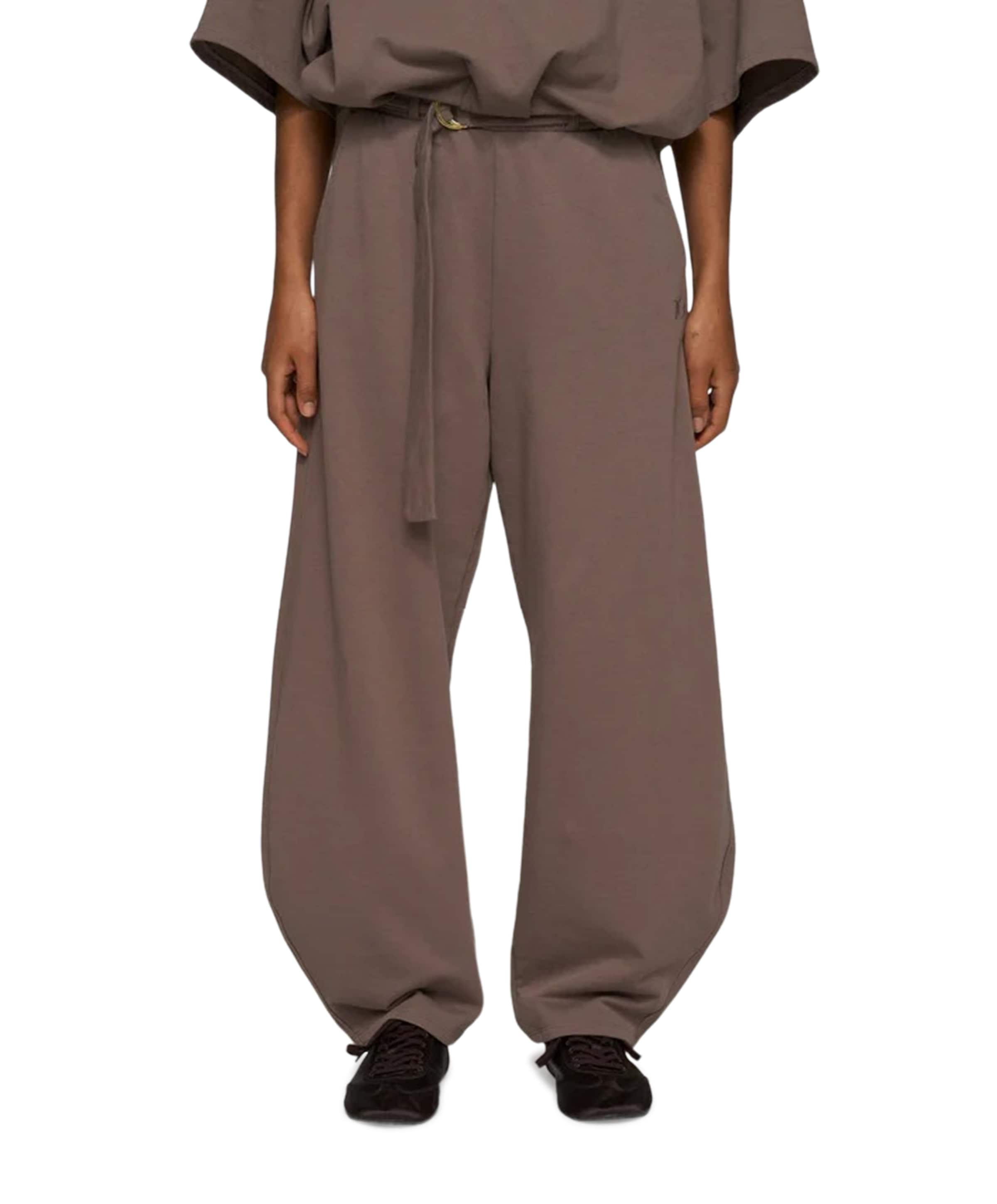 banana fleece dames broek bruin