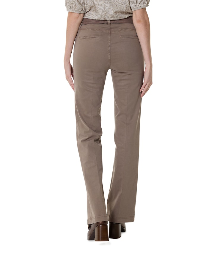 Pull On Slim dames broek beige