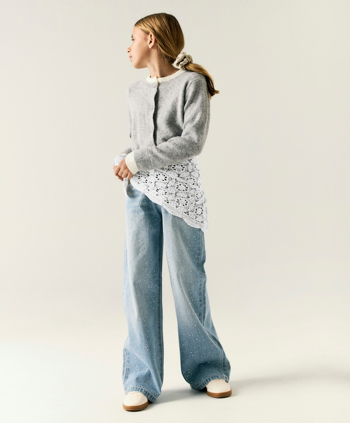 NKFBELLA WIDE RHINE 6608-IM meisjes jeans blauw