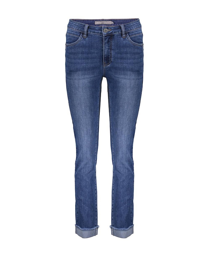 Turn-up jeans blauw