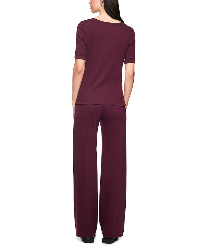 Dames T-shirt bordeaux