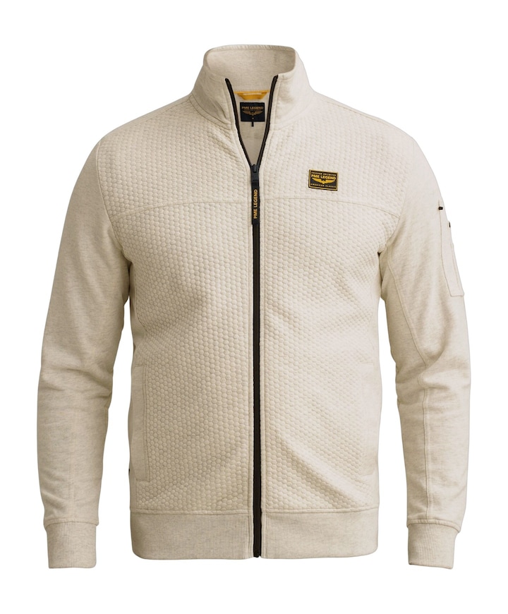 Heren vest ecru