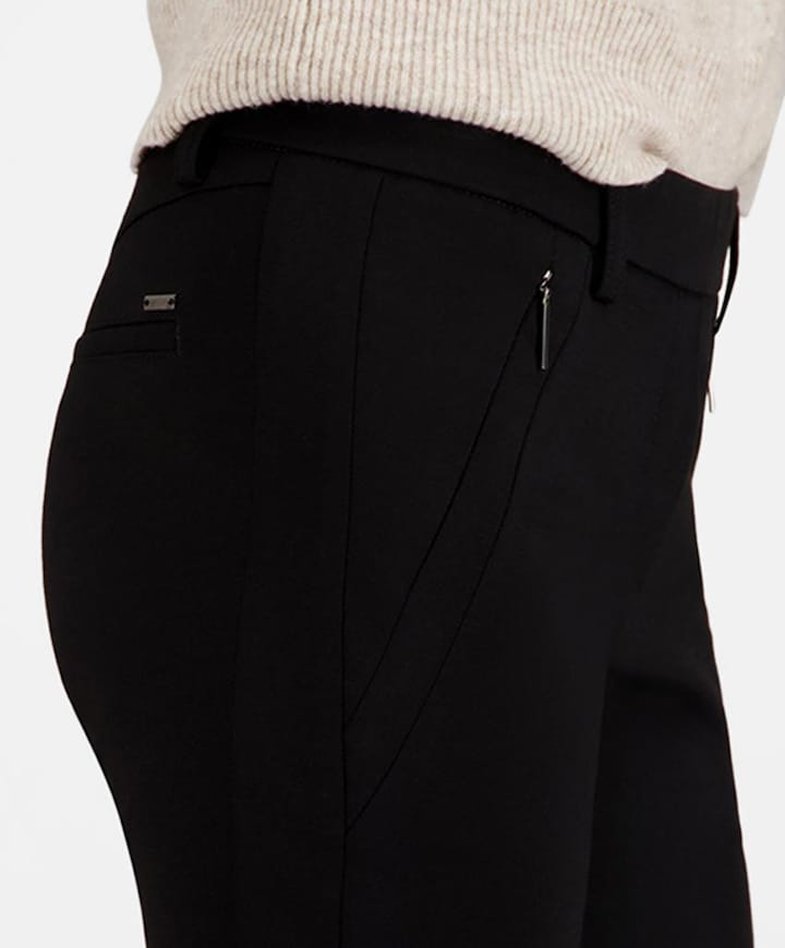 Pull On Slim broek zwart