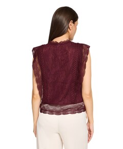Dames top bordeaux
