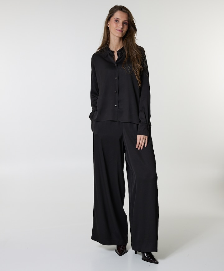 Tweezer dames broek bruin