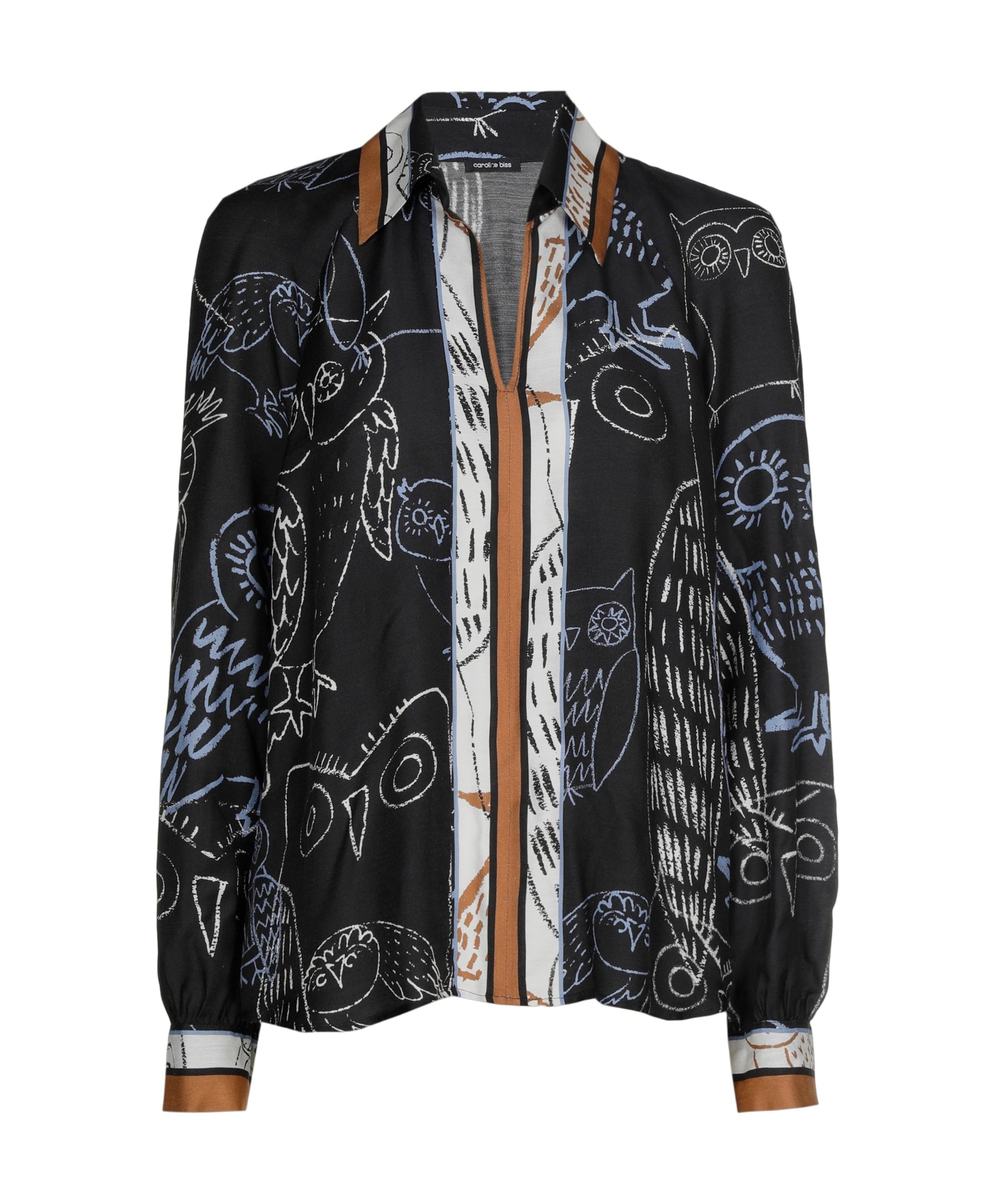 Dames blouse blauw
