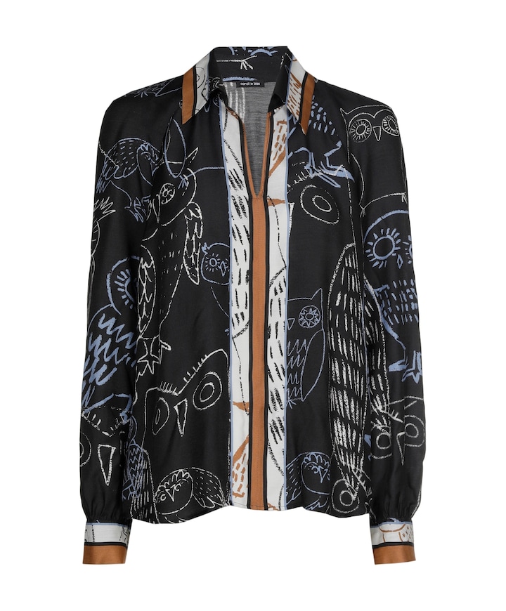 Dames blouse blauw