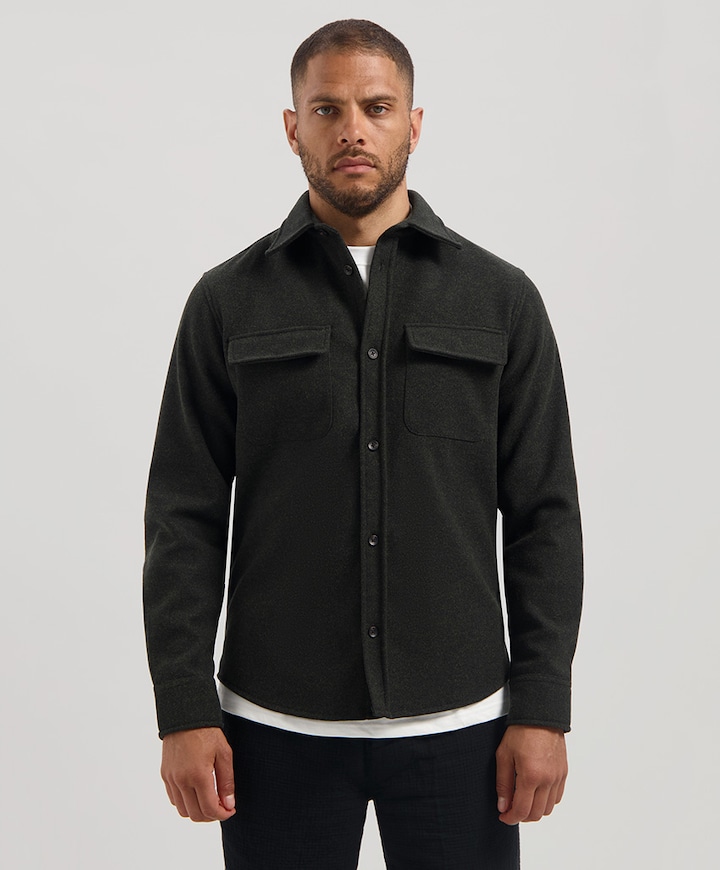 Heren overshirt bruin