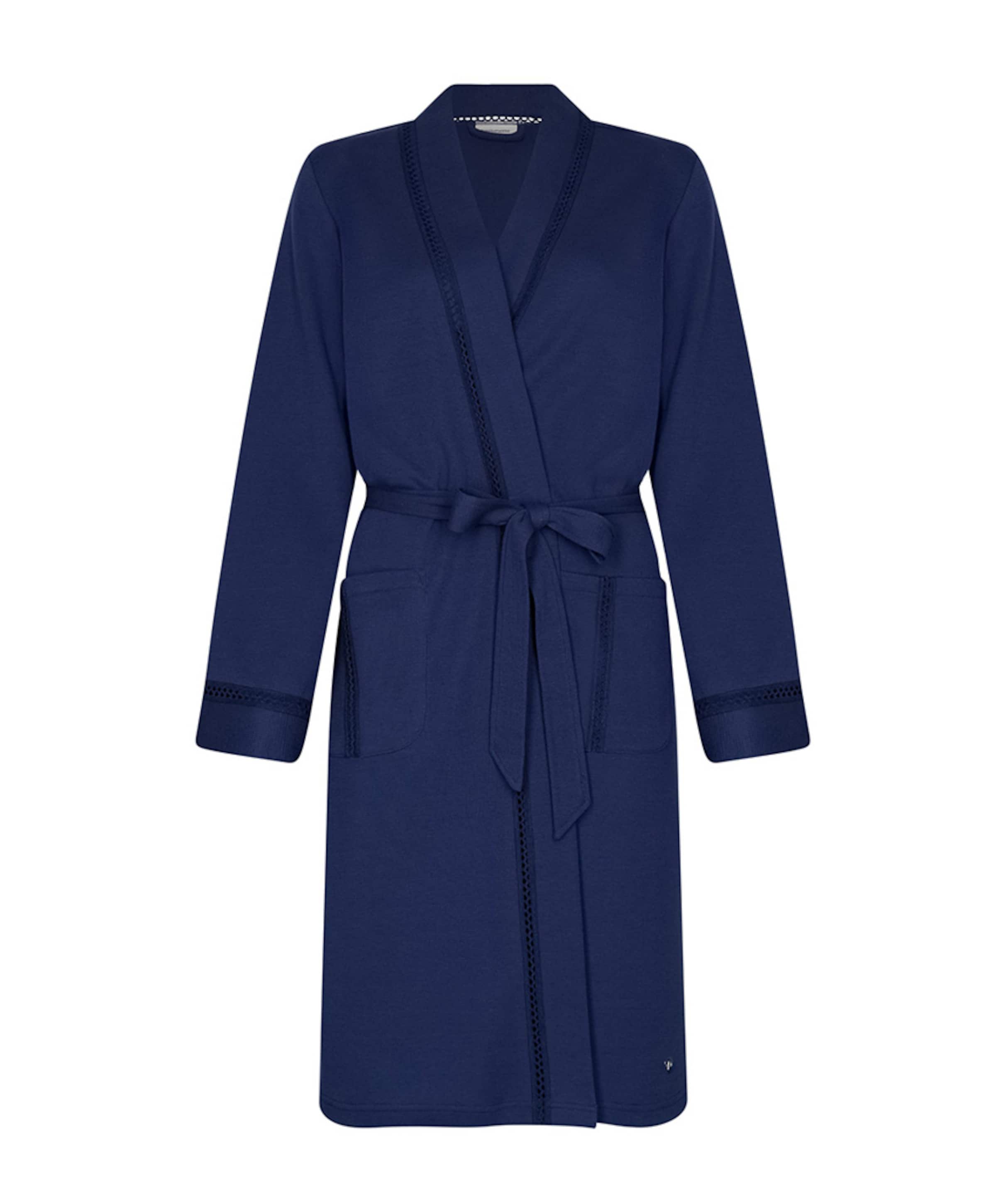 Dames ochtendjas blauw