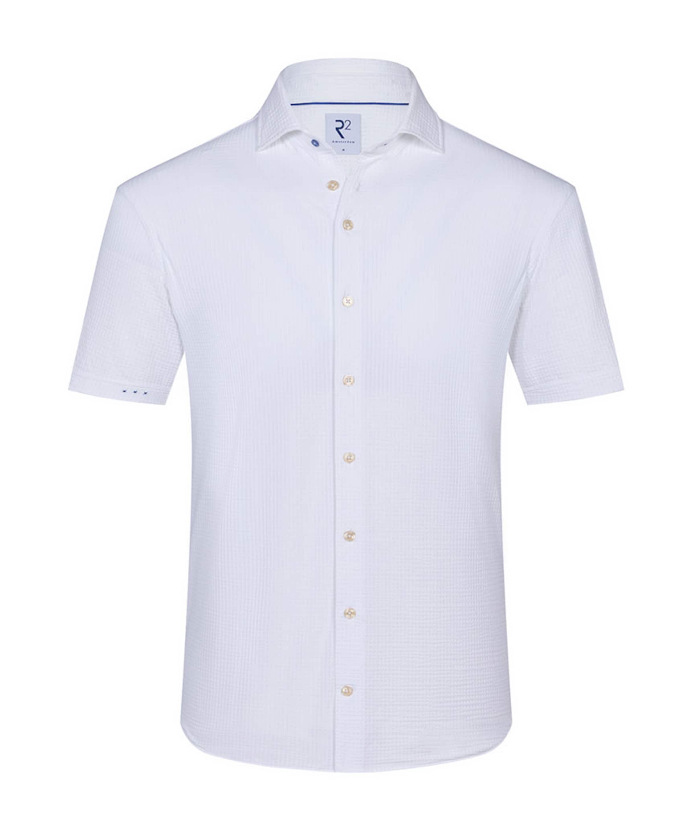 Heren overhemd korte mouw wit