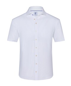 Heren overhemd korte mouw wit