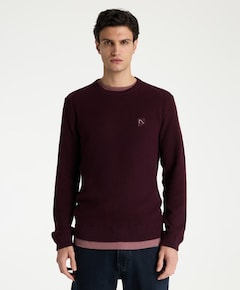 Heren trui bordeaux
