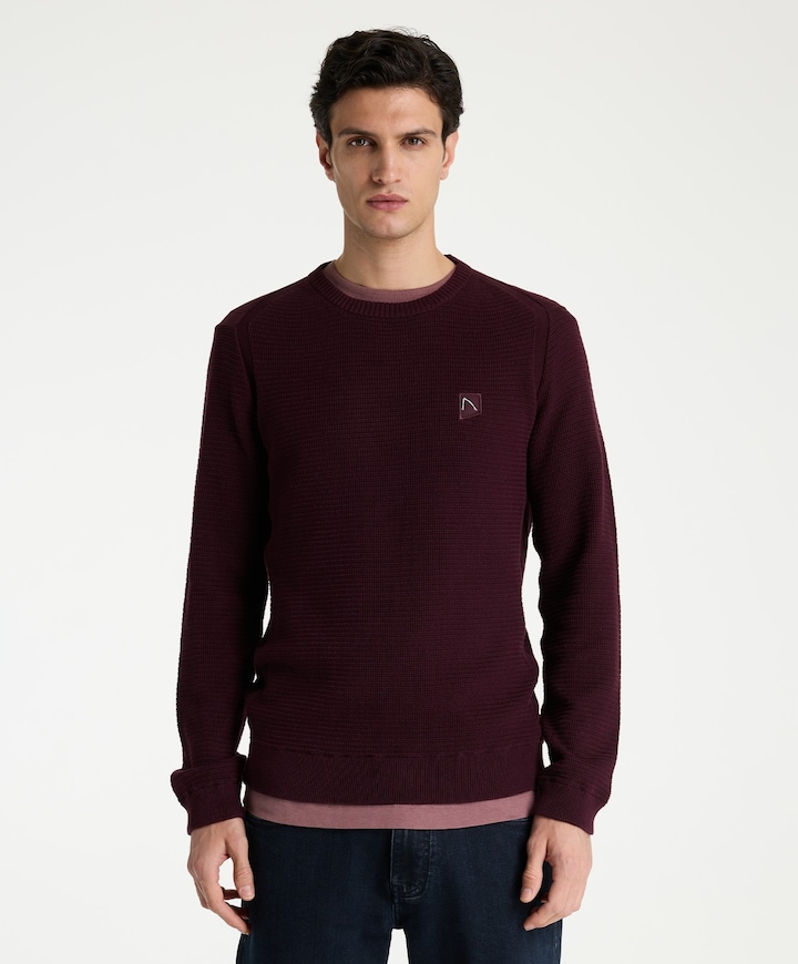Heren trui bordeaux